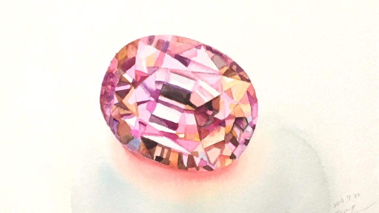 ピンクサファイヤの色が濃くなると名前が変わる 宝石アート宝石artの世界by Tomoadriana